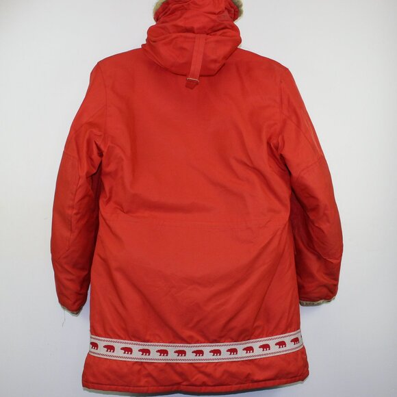 Vintage Thermo King Down Polar Bear Long Jacket Winter Coat (M) - Picture 2 of 13